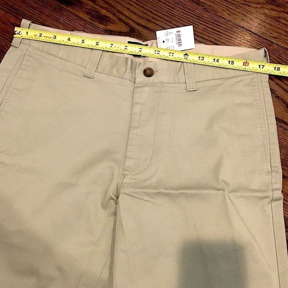 J.CREW Gramercy Mens Flat Front Khaki Flex Shorts Sz 32 NWT - Picture 9 of 15